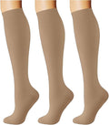 Breslatte Compression Socks for Women Men 15-20 mmHg | Graduated compression stockings knee high athletic support socks for travel running flying nurse pregnant by Breslatte