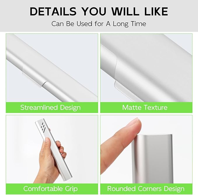 Travel Toothbrush Case, Portable Toothbrush Holder, Durable Aluminum Toothbrush Storage Box, Small Breathable Manual Toothbrush Container for Traveling, School, Camping, Business Trip - Sliver - Image 4