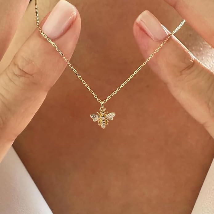 Gold Necklace for Women, Dainty Charm Pendant Necklace Jewelry Gift | 14K Gold Plated, Cute, Delicate, Adults, Non Tarnish, Hypoallergenic, Accessories - Image 2