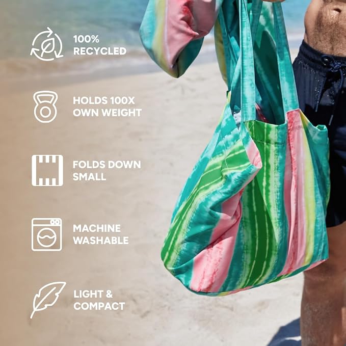 Dock & Bay Everyday Beach Tote Bag - Reusable Carrier Bag for Daily Use - Carries Up to 10kg - 100% Recycled Materials - Image 3