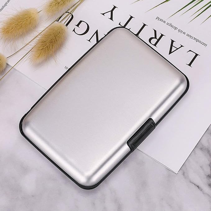 RFID Blocking Credit Card Protector Aluminum ID Case Hard Shell Business Card Holders Metal Wallet for Men or Women (silver) | RFID Blocking Credit Card Protector Aluminum ID Case Hard Shell Business Card Holders Metal Wallet for Men or Women - Image 7