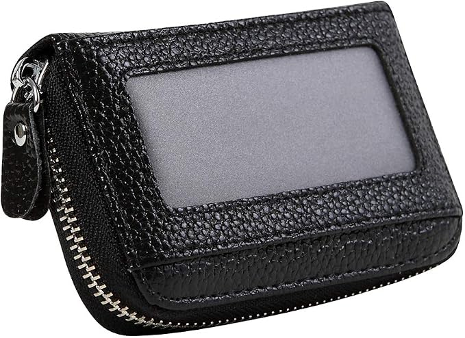 Women's RFID Blocking 12 Slots Credit Card Holder Leather Accordion Wallet - Image 8