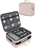 MATEIN Travel Cord Organizer for Women, Large Tech Storage Bag, Soft Pink | Water Resistant, Electronic Accessories Case with Handle, for Cord, Cables, Cellphone, Tablet (Up to 12.9inch), Powerbank by MATEIN