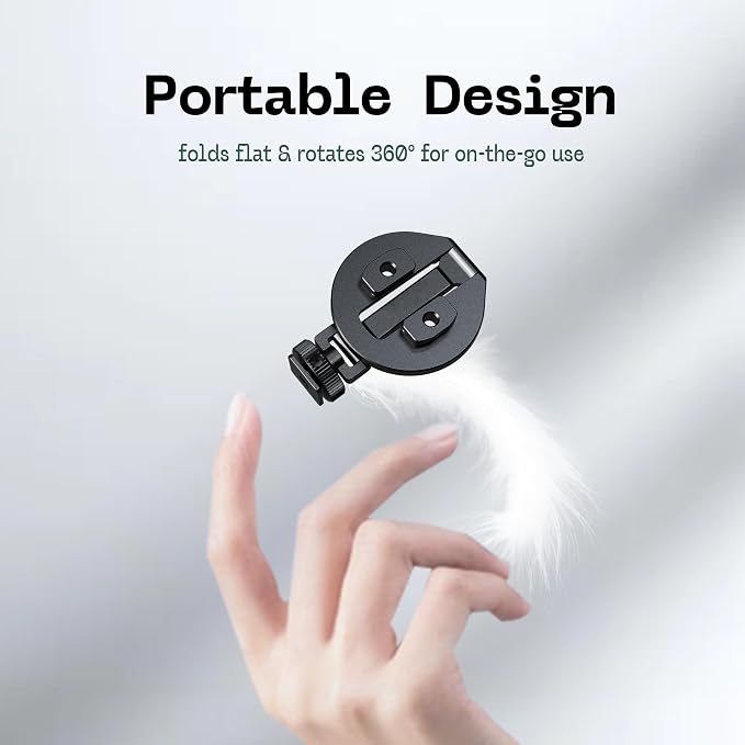FANAUE Magnetic Phone Tripod Mount with Cold Shoe Mount, Adjustable Rotatable Phone Holder Adapter for iPhone 17/16/15/14/13 Serie, Camera Monitoring, Tripods - Image 6