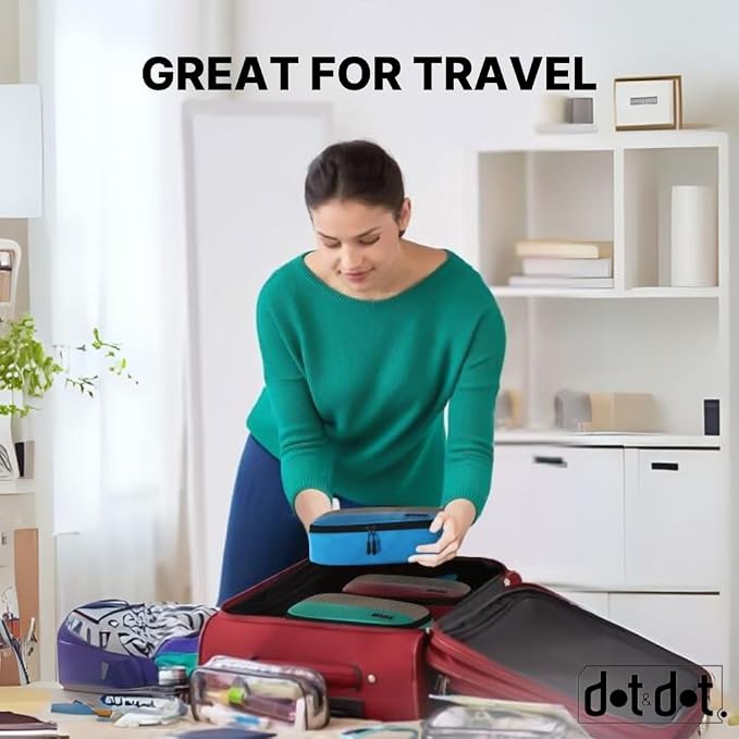 Small Packing Cubes for Travel - 5pc Packing Cubes for Suitcases - Lightweight Luggage Organizer Bags (Non-Compression) - Image 9