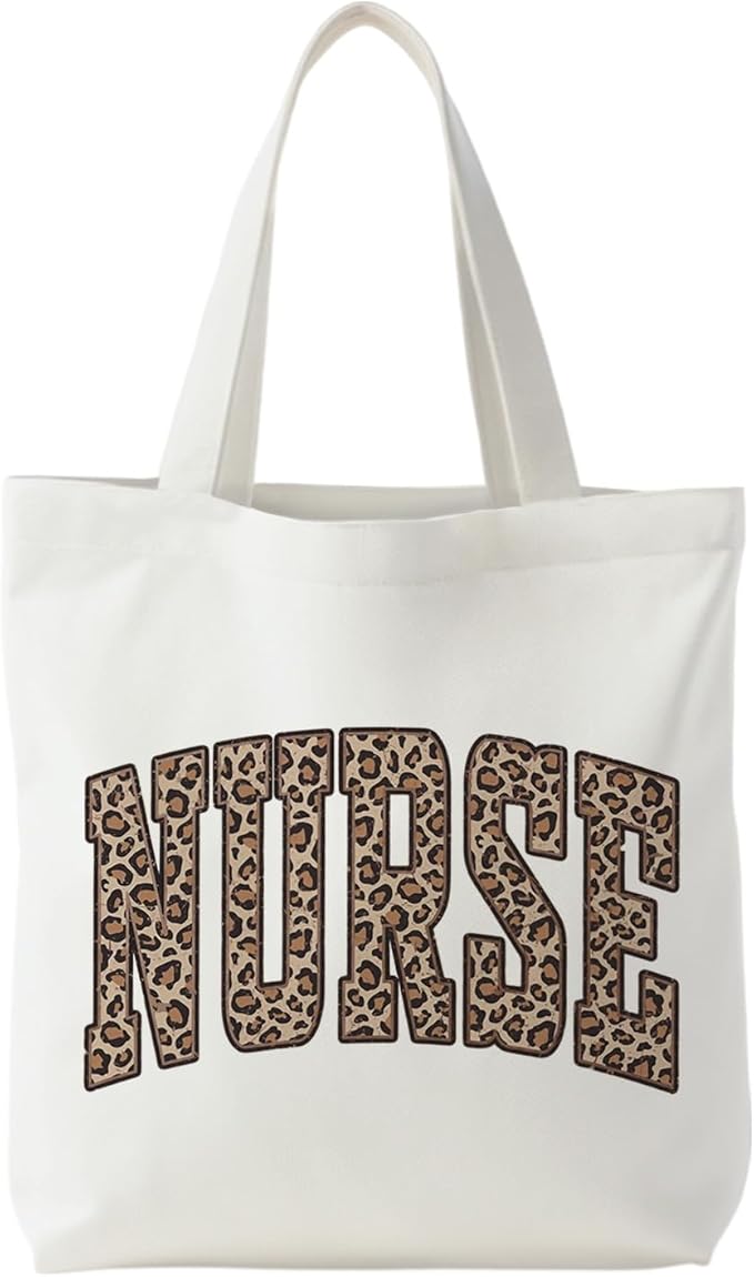 Nurse Canvas Tote Bag, Nurse Appreciation Gifts, Nursing School Gift Reusable Shopping Grocery Bags by Unknown