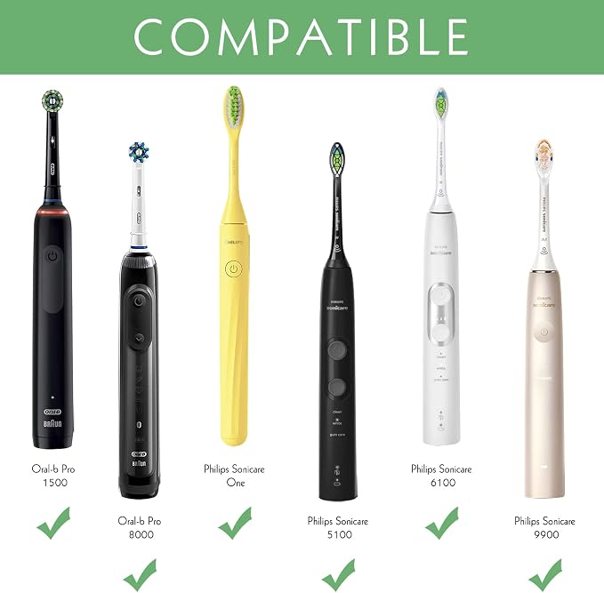 Travel Electric Toothbrush Case, Portable Container Holder Storage Box, PU Travel Case Compatible With Oral-B Pro 1500 8000, Philips 4100, 5100 6100, 9900 (Black PU 1pack) - Image 5