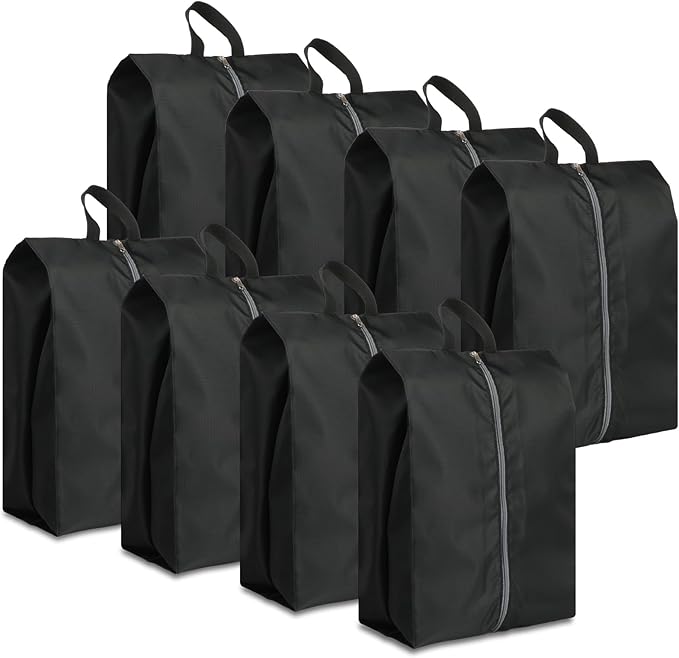 Shoe Bags for Travel, Set of 8 Pack Shoe Travel Bags for Packing Large | Large Waterproof Portable Travel Shoe Bag with Zipper Travel Essentials Women for and Men by COIDEA