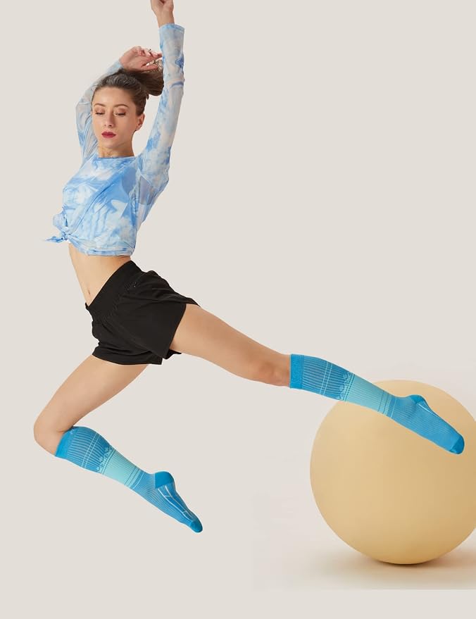 FITRELL 3 Pairs Compression Socks for Women and Men 20-30mmHg-Circulation Support Socks - Image 2