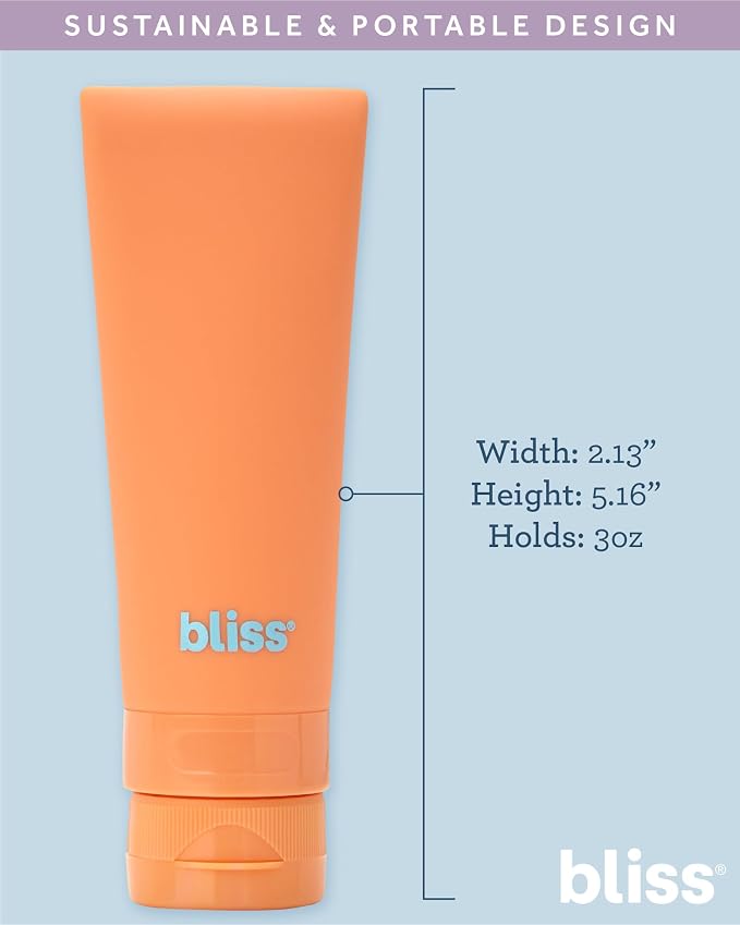 Bliss Travel Bottles Set TSA Approved Leak-Free Refillable Toiletries | Soft, Durable Containers Compress and Rebound Easily, Includes Spray Options for Toners and Mists, Carry-On Ready - Image 3
