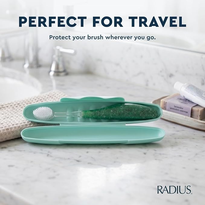 RADIUS Toothbrush Travel Case for Standard Brush, BPA-Free Recycled Plastic, Portable for Bathroom, School, Home, Camping (Lemon Yellow, 8.25H - 1.38W - 1.75L (in)) - Image 6
