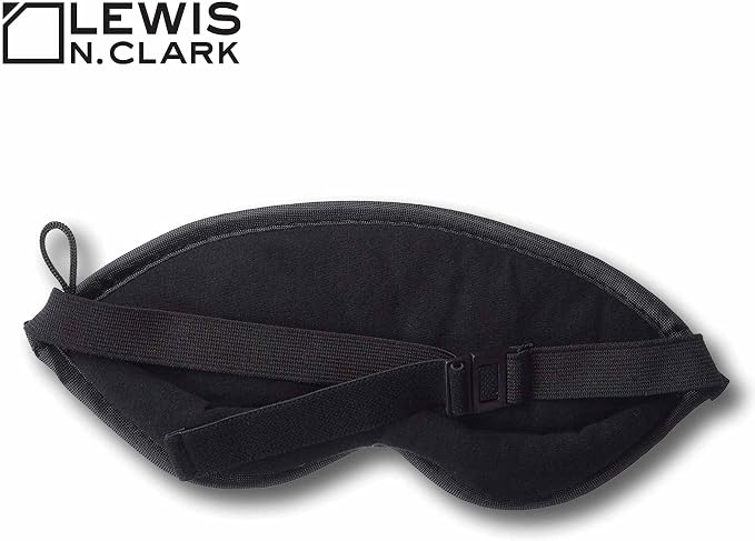 Lewis N. Clark Comfort Sleep Mask | Eye Mask for Travel | Comfortable & Breathable | Light Blocking & Adjustable | Burgundy - Image 2