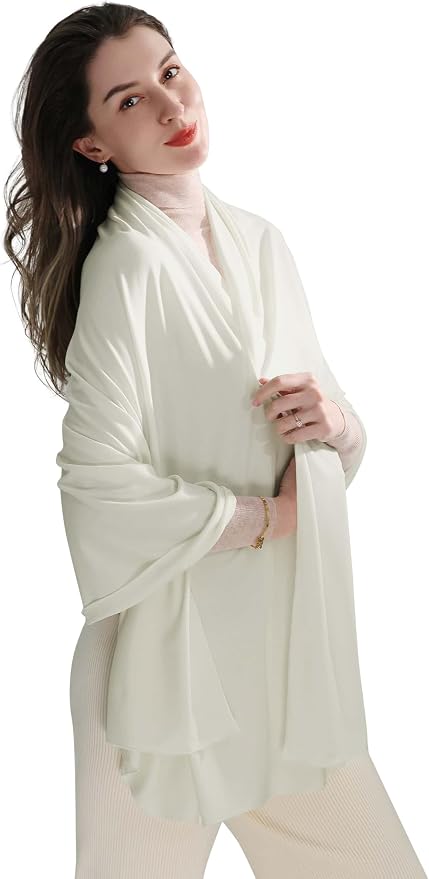 VENVSBEE Shawl Wraps for Women, Travel Scarf Soft Blanket Wrap Pashmina Travel Accessory for Airplane by VENVSBEE