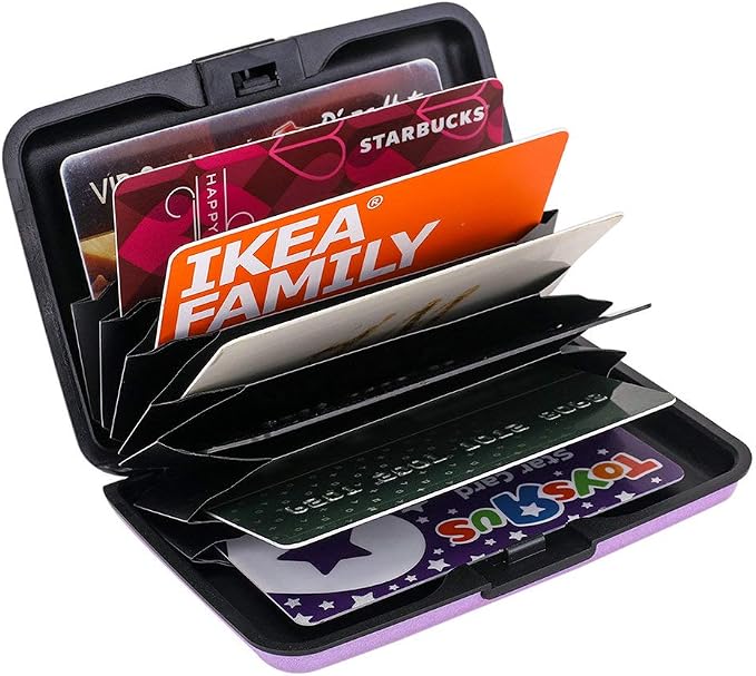 RFID Blocking Credit Card Protector Case Holder Wallet for Men Women | RFID Blocking Credit Card Protector Aluminum ID Case Hard Shell Business Card Holders Metal Wallet for Men or Women - Image 5