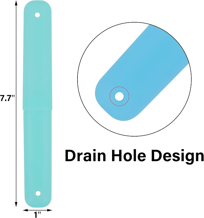 Cllayees 6 Pcs Travel Toothbrush Case Holder, Breathable Portable Toothbrush Container, Multiple Color Clear Toothbrush Holder for Home Trip Camping - Image 2