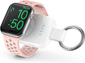 Portable Wireless Charger for Apple Watch Travel Magnetic iWatch Power Bank | 1000mAh Battery, On The Go, Keychain Accessories,Compact Smart Charging, for iWatch Series 11/10/9/8/7/6/5/4/3/2/SE,White by iVALUX