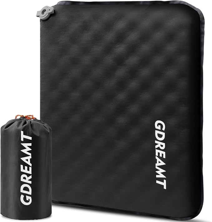 Inflatable Seat Cushion, Portable Self-Inflating Stadium Seat Cushion by GDREAMT