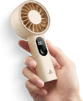 Aecooly Mighty Portable Fan 2 Pack, Powerful Handheld Fan, USB Rechargeable | [10H Max Cooling Time], Mini Personal Battery Powered, Pocket for Travel, Summer, Gifts for Women, Girls -Beige by Aecooly