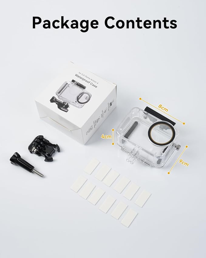 Waterproof Case for DJI Action 5 Pro Action 4/3 Camera Accessories | 164FT/50M Underwater Waterproof Case with Anti-Fog Shell Cage, for Deep Diving Scuba Snorkeling with Quick Release Screw - Image 2