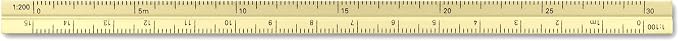 Alumicolor Aluminum Architect Metric Pocket Scale, 15CM, Gold - Image 4