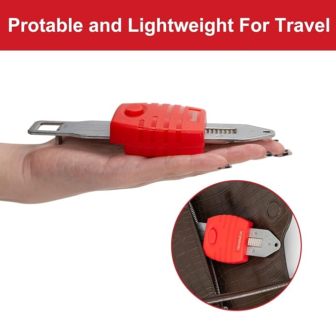 Portable Door Lock, Anti-Theft Lock, Travel Door Lock for Additional Privacy and Safety, Home Security Door Locker for Hotel Apartment School - Image 6