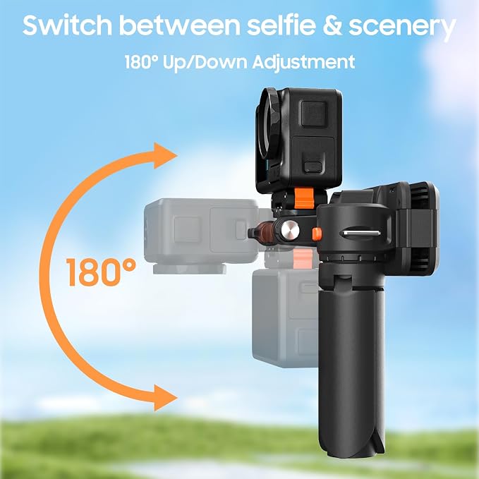 Camera Clip for Backpack Strap Mount,Adjustable Backpack Camera Mount with Multi-Function Adapter,Hands-Free POV Mount for GoPro,DJI Osmo,Insta360(Carbon Black)(No Selfie Sticks & Cameras) - Image 8