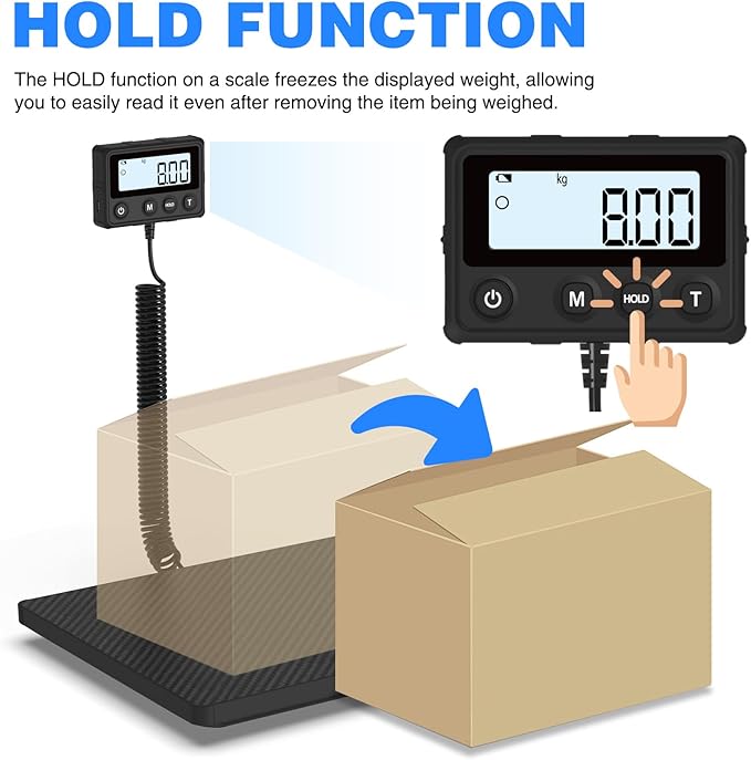 Shipping Scale 440LB/10g Accuracy, Postal Scale for Packages | with Hold and Tare Funtion, Digital Postage Scale for Luggage Warehouse Market & Home Use - Image 4