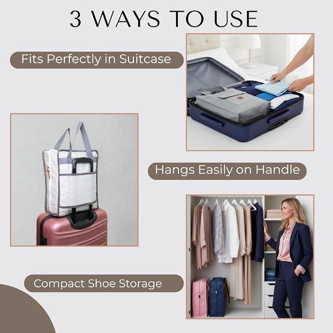Shoe Bag for Travel, Portable Storage Organizer for Women and Men - Image 4