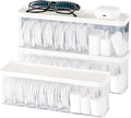 Charger Cable Cord Storage Organizer Box - Easy Storage Without Cable Ties | Stackable,with Lid,Dust-Proof,Space Saving,6 Standard Space and 1 Larger Space,for Home Office Desk Accessories Supplies by Nkocvew
