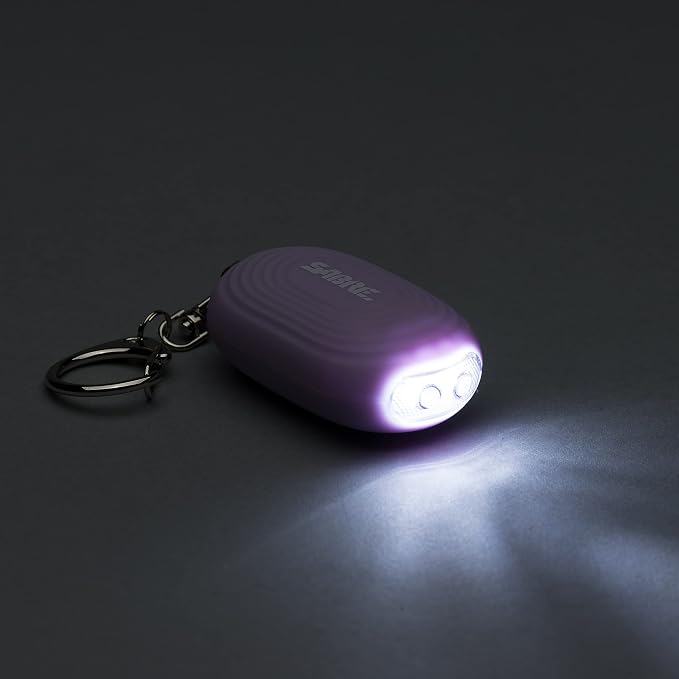 SABRE 2-in-1 Personal Alarm with LED Light, 130dB Personal Safety Siren, Snap Hook for Instant Access, 1,250 Foot (381 Meters) Range, Compact Design for Easy Attachment to Purse, Bag, or Keys - Image 9