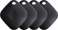 Real-time Positioning Tracker Tag(Only for Android, Not for iOS), Key Finder, Itme Tracker Work with Google Find Hub, Tracker for Key, Luggage, Backpack etc, 4 Pack Black by Yipoyilo