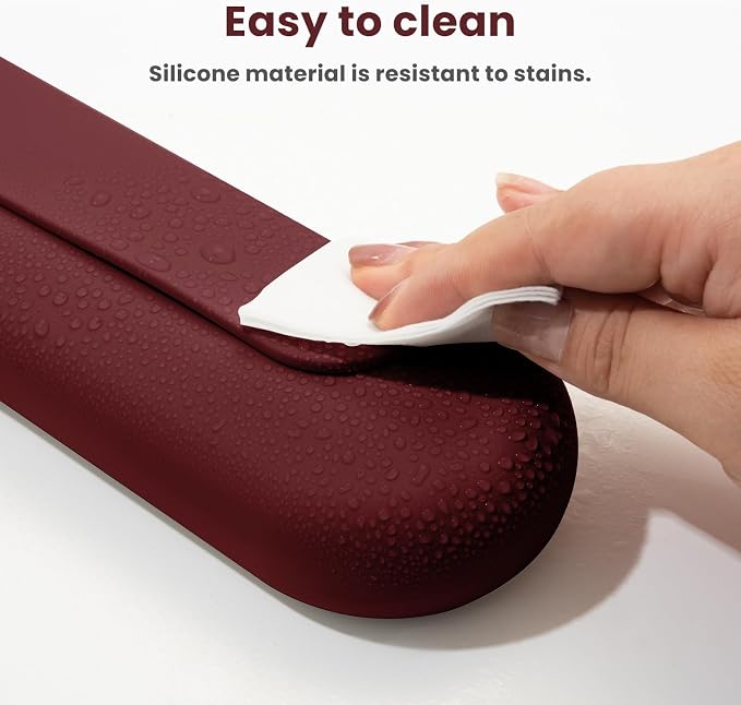 Silicone Electric Toothbrush Travel Case, Manual Toothbrush Travel Cover for Men and Women,Toothbrush Holder for Travel,Gym and More, Fits Most Manual and Electric Toothbrushes - Burgundy - Image 4