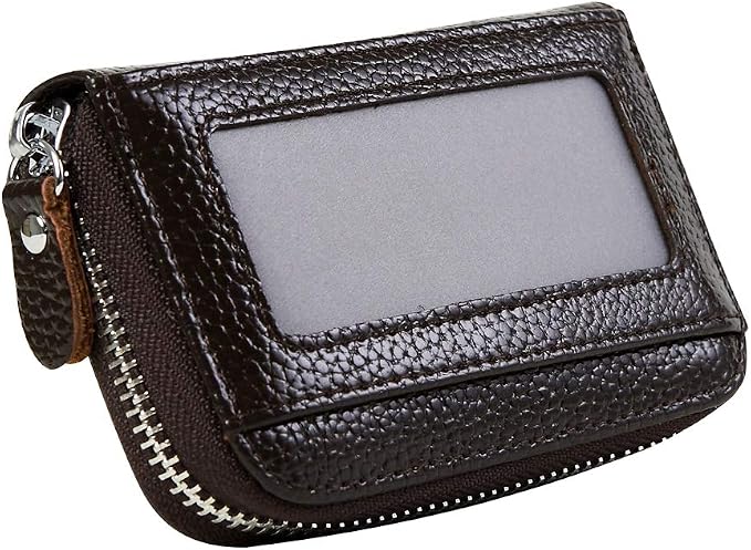 Women's RFID Blocking 12 Slots Credit Card Holder Leather Accordion Wallet - Image 8