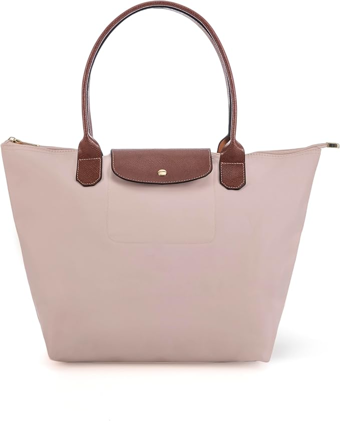 Tote Bag for Women Foldable Shoulder Bag Nylon Weekend Hobo Handbag by DASSYMIA