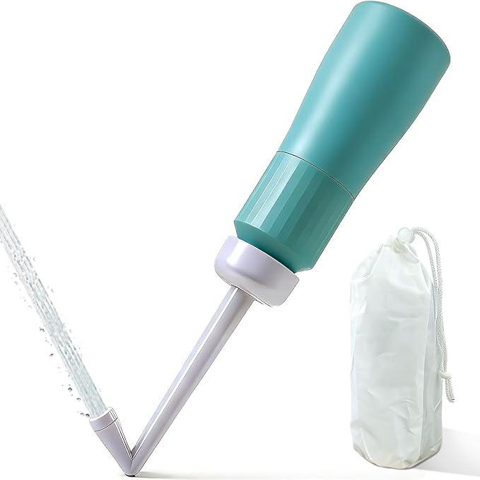 Portable Bidet for Travel Peri Bottle Postpartum Handheld Bidet sprayers, Retractable Nozzle, Storage Bag, Leak-Proof, FDA & CE Certified, 350ml by RedefineQualityLife
