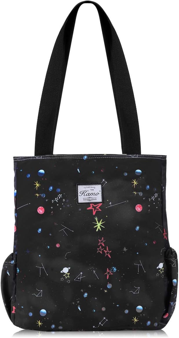 KAMO Floral Tote Bag - Waterproof Lightweight Handbags Travel Shoulder Bag for Hiking Yoga Gym Swimming Travel Beach by KAMO
