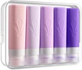 INSFIT Travel Bottles for Toiletries, TSA Approved 3oz Travel Size Toiletries, BPA Free Leak Proof Squeezable Silicone Tubes Travel Essentials for Shampoo Conditioner Lotion Soap by INSFITPortableTravelBottles