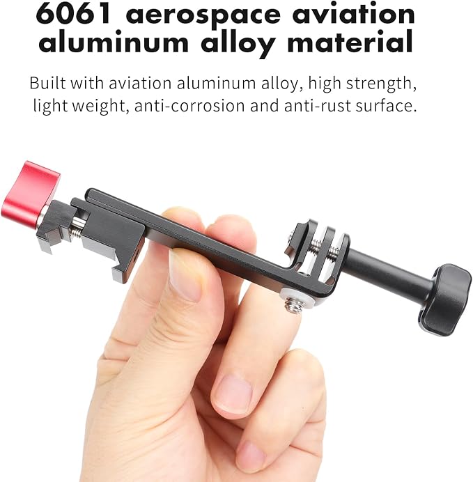 SEASKY GM01 Aluminum Gun/Airsoft Picatinny Rail Mount Adapter Holder | For Gopro Hero 13/12/11/10/9 DJI Action 6/5/4/3/2 Insta360 X5 X4 X3 Sports Camera Accessories hunting POV/Vlog Wargame - Image 5