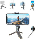 Phone Stand Tripod with Wireless Remote - Lightweight Adjustable Phone Holder for iPhone Samsung, Desk Bed Tabletop Mini Tripod(Mini) by QIYUANCHUANGIntelligent