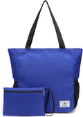ETidy Large Capacity Foldable Tote Bag With Zipper | Water-resistant, Lightweight, Sandproof, Beach Bag, Gym Bag, Travel Shopping Bag by ETidy