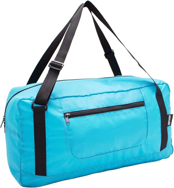 HOLYLUCK Foldable Travel Duffel Bag For Women & Men Luggage Great for Gym - sky blue by holyluck
