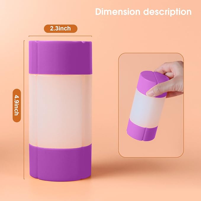 Olatay Travel Bottle, TSA approved 4-in-1 Leak-Proof Bottle, 4 * 60ml/2oz, with 2 Pre-printed Labels for Travel Gym Camping, Carry-On Travel Size Toiletries Shampoo Lotion Bottle for Women Men(Purple) - Image 4