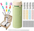 Green 4 in 1 Travel Dispenser for Toiletries, TSA Approved Leak Proof Refillable Travel Bottles for Shampoo, Conditioner, Lotion & Soap, Portable Travel-Size Container Accessories for Women & Men by Unknown