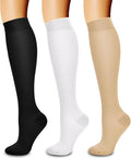 3 Pack Medical Compression Sock-Compression Sock For Women and Men Circulation -Best for Running,Nursing,Athletic Sports by LaiteHebe