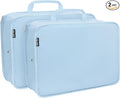 Compression Packing Cubes Travel Packing Suitcase Organizer Bags, Blue | Heavy Duty Expandable Travel Cubes for Packing Luggage Organizer Bags Compression Bags for Travel Essentials by CALACH