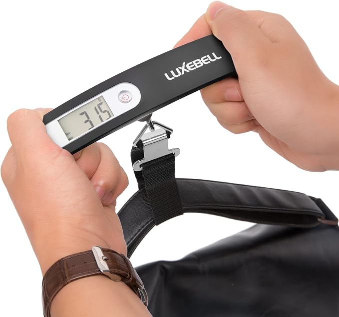 Digital Luggage Scale Vacation Travel Essentials Accessories Gifts for Traveler Portable Suitcase Handheld Weight Scale 110 lbs Hanging Baggage Travel Must Haves - Image 9