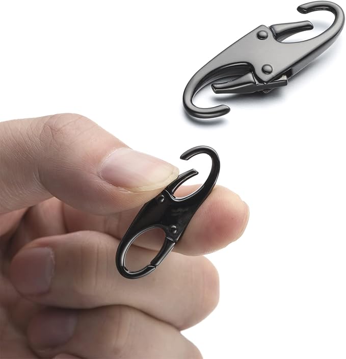 Zpsolution Anti Theft Zipper Clip - Backpack Zipper Lock | Locking Clips for Backpacks, Purses, Travel, Theft Deterrent, Double Opening Small Carabiner Clips, Zipper Pull Replacement - Image 3