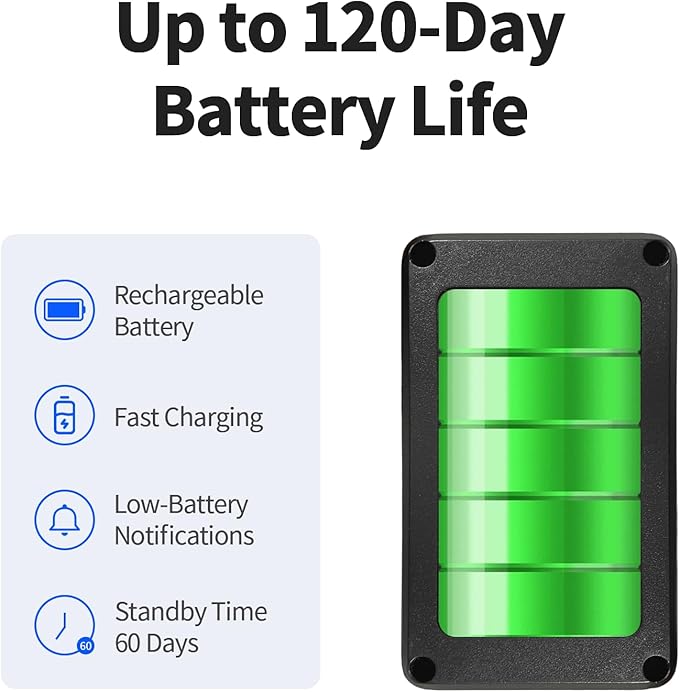 GPS Tracker for Vehicles, No Monthly Fee, No Subscription, Real-Time GPS, 120-Days Long Battery Life, 4G SIM Card and Data Included, Trip History, GeoFence, Driving Alerts, Magnectic, Global Coverage - Image 4