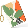 Nipichsha Credit Card Holder, Small RFID Card Wallet for Women, Slim Leather Card Holder Wallet, Credit Card Wallet Organizer, Pocket Business Card Case with Zipper & Keychain, Modern Abstract Art | Leather Card Holder Wallet, Credit Card Wallet Organi... by Nipichsha