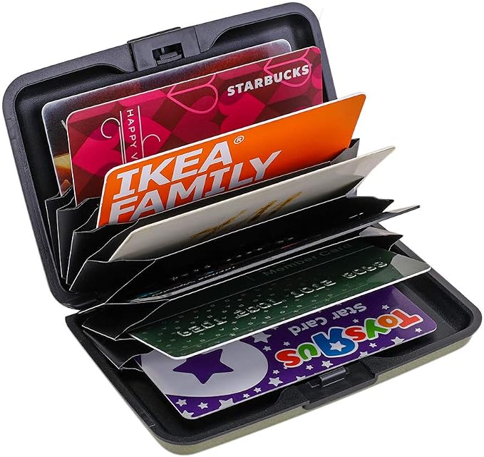 RFID Blocking Credit Card Protector Case Holder Wallet for Men Women | RFID Blocking Credit Card Protector Aluminum ID Case Hard Shell Business Card Holders Metal Wallet for Men or Women - Image 5